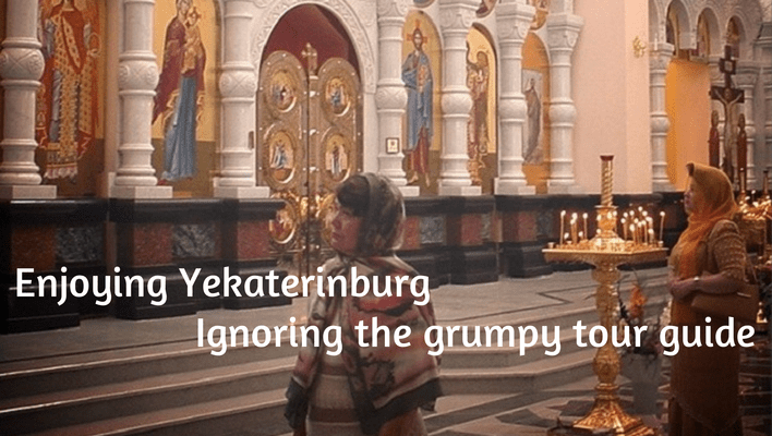 The beautiful Church on Spilled Blood in Yekaterinburg