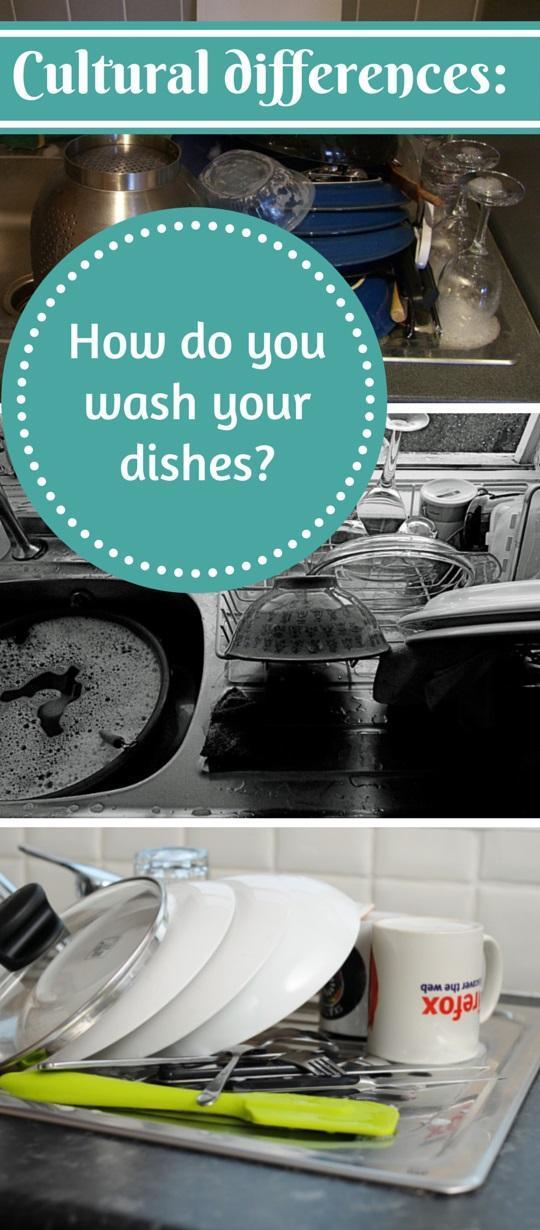 How do you wash your dishes - Cultural differences