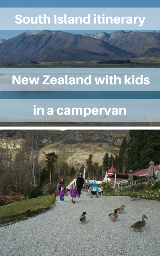 South Island itinerary - New Zealand with kids in a campervan
