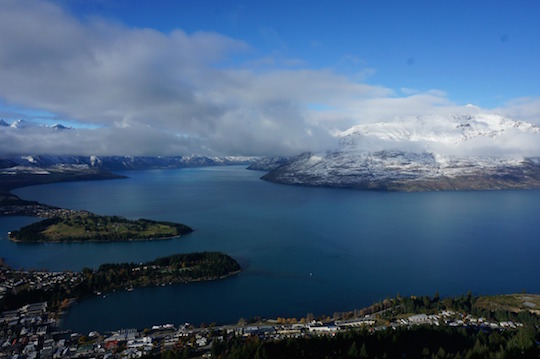 View from the gondola over Queenstown, New Zealand - Itinerary for the South Island