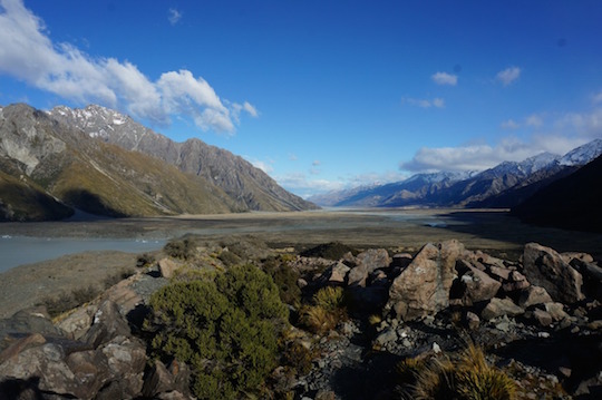 Views around Mt Cook, New Zealand - South Island itinerary with kids in a campervan