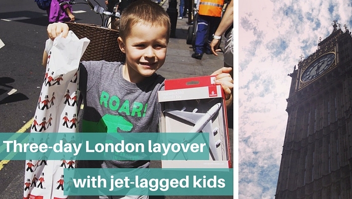 Three-day London layover with jet-lagged kid