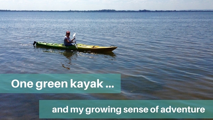 One green kayak and my sense of adventure