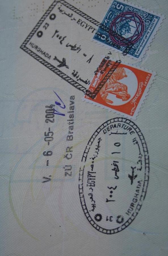 19 passport stamps - getting stuck in Egypt