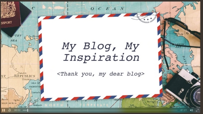 My travel blog is my inspiration