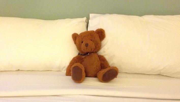 Travelling with kids - Jack the toy bear in Penang