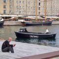 Hey Captain Boat in the harbour in Copenhagen Denmark