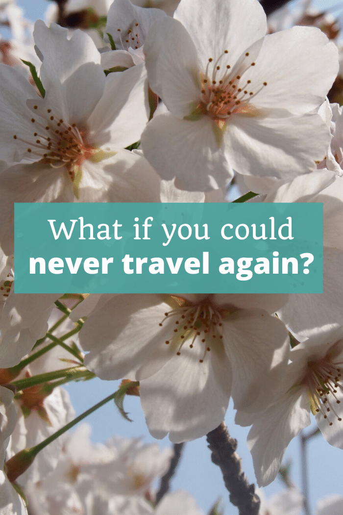 What if you could never travel again?