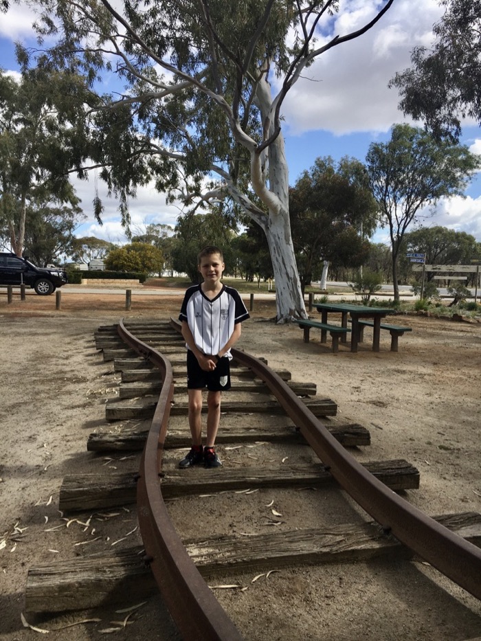 Railway line buckled by earthquake in Meckering