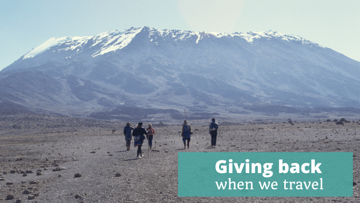 Giving back when we travel Episode 312 of The Thoughtful Travel Podcast